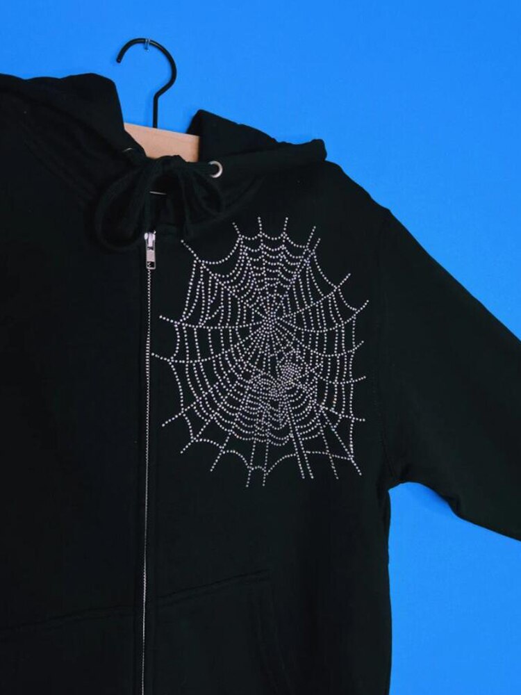 Spider web hoodie
