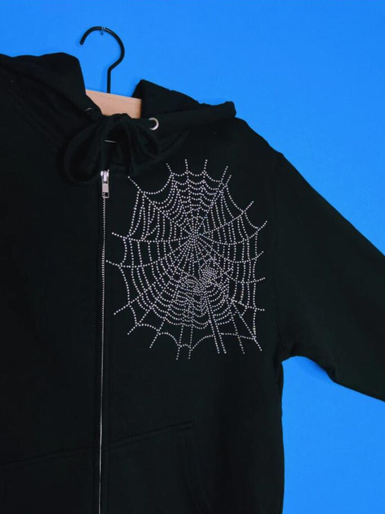 Spider web hoodie